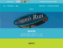 Tablet Screenshot of logansrunrestaurant.com